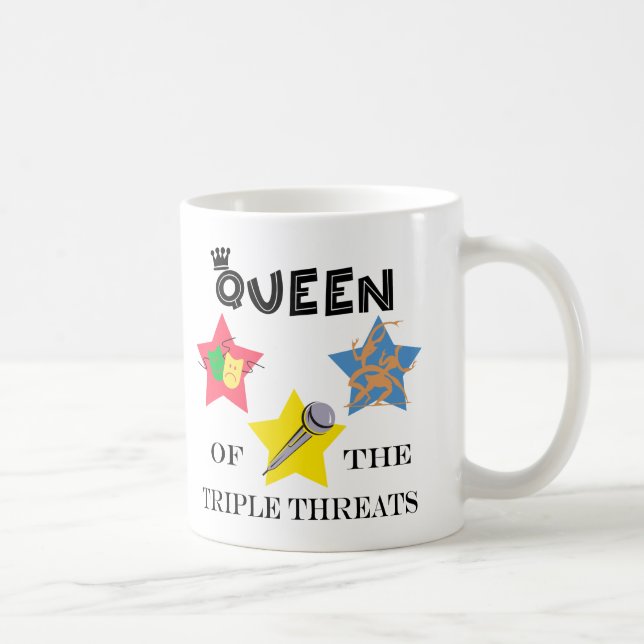 Taza triple de la reina de la amenaza (Derecha)