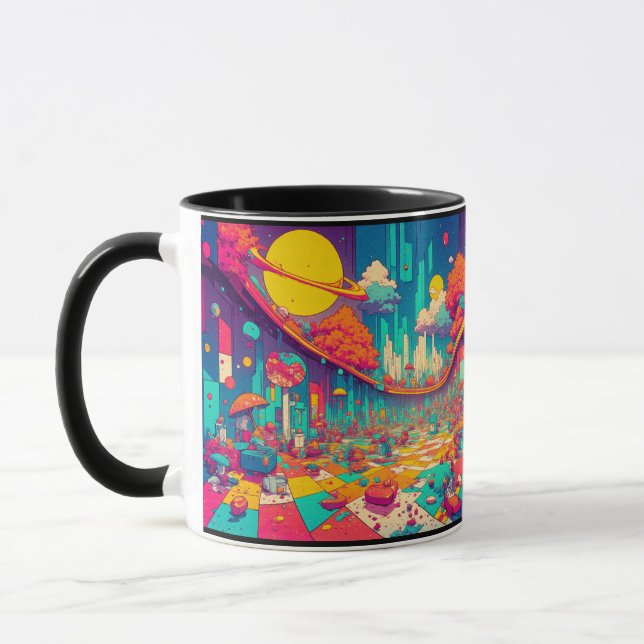 Taza Trippy de fruta espacial (Izquierda)