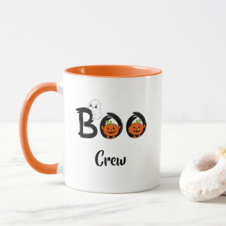Taza Tripulación de Boo divertido Halloween