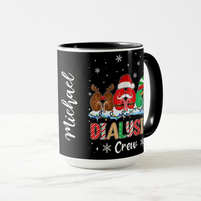 Taza Tripulación de diálisis Navidad (Anverso derecho)