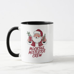 Taza Tripulación de Santa Sobrio Muérdago de Cóctel sin