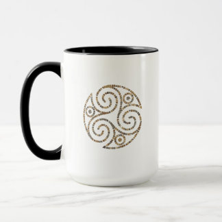 Taza Triskelion Celtic - Símbolo de espiral triple - Mo