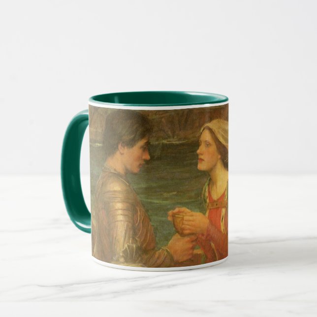 Taza Tristán e Isolda de John William Waterhouse (Anverso izquierdo)