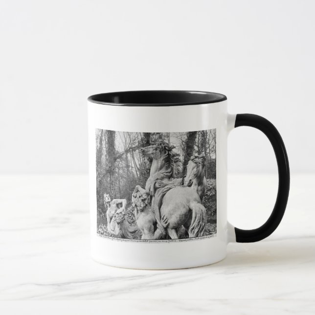 Taza Tritones que preparan dos caballos del sol (Derecha)