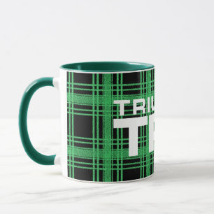 Taza Triumph TR7 Green Tartán / Placa