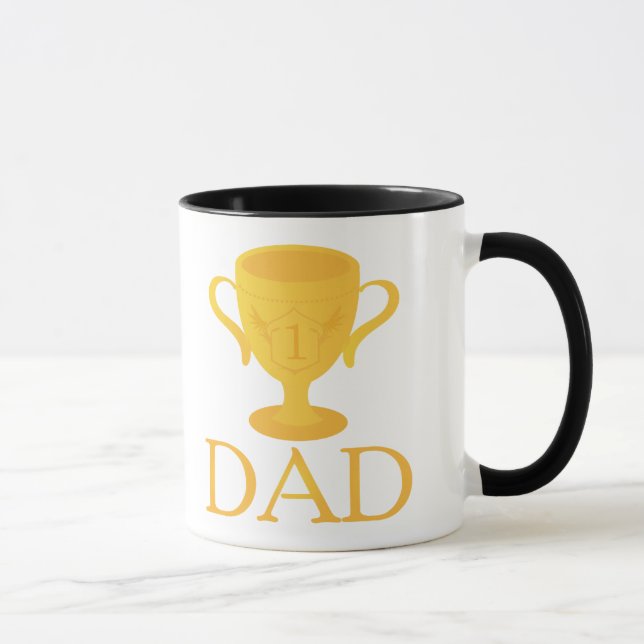 Taza Trofeo del día de padre para el regalo del papá (Derecha)