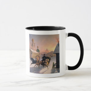 Taza Troika en la calle en St Petersburg, 1850s