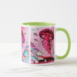 Taza Trois méduses dérivent au gré des courants.