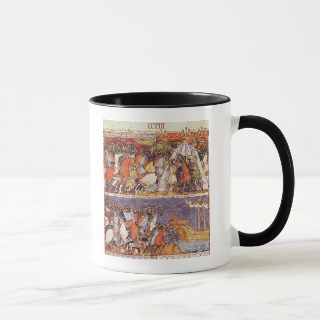 Taza Trojan que invaden el campo griego (Derecha)