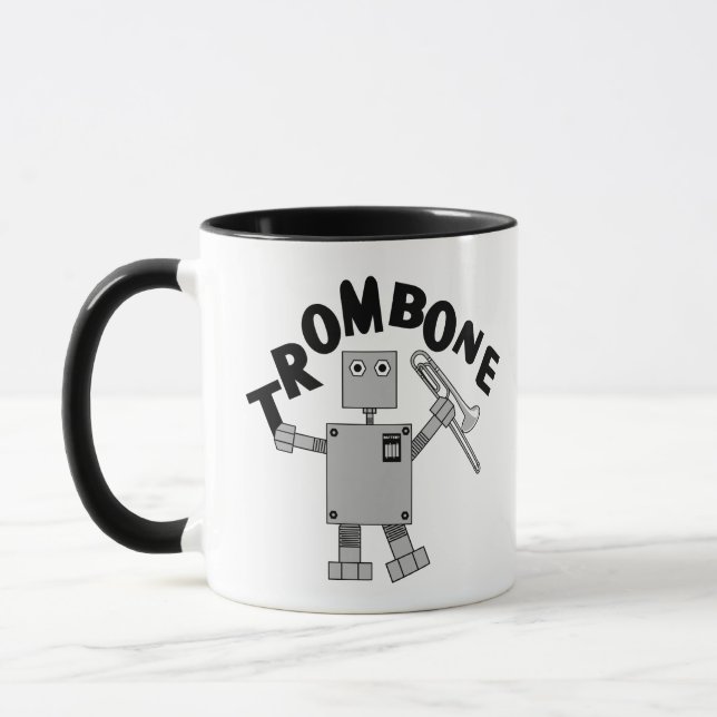 Taza Trombone Robot Text (Izquierda)