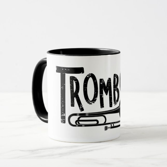 Taza Trombone Rough Text (Anverso izquierdo)