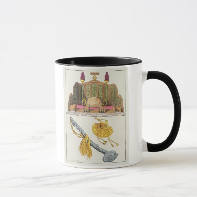 Taza Trono de un sceptre chino del emperador, del yoyo (Derecha)