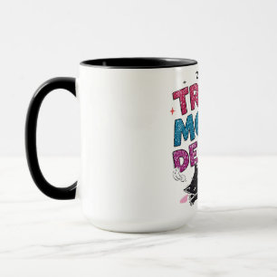 Taza Trop de Monde Dehors - Café gato negro