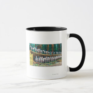 Taza Tropa I en y delante de gigante caido