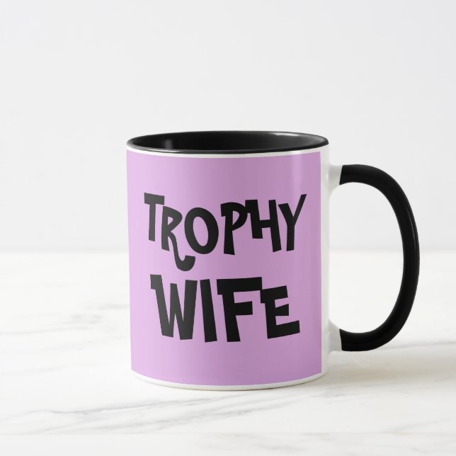 Taza TROPHY WIFY boda regalo CAFÉ MUG (Derecha)
