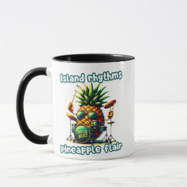 Taza Tropical Beats Pineapple Drummer Vibe