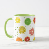 Tropical colorido Citrus SUMMER Naranja Lemon Slic