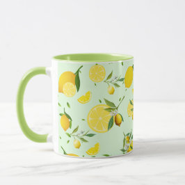 Taza Tropical colorido Citrus SUMMER Naranja Lemon Slic