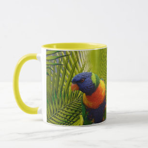 Taza tropical de los pájaros
