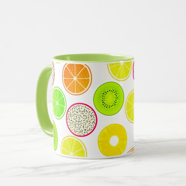 Taza Tropicales De Fruta, Citrus, Kiwi Y Dragonfruit (Anverso izquierdo)
