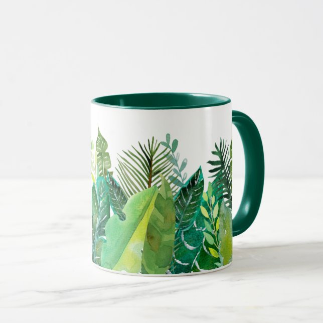 Taza Tropische groene bladeren (Anverso derecho)