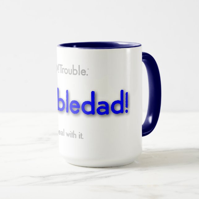 Taza troubledad! - basic blue (Anverso derecho)
