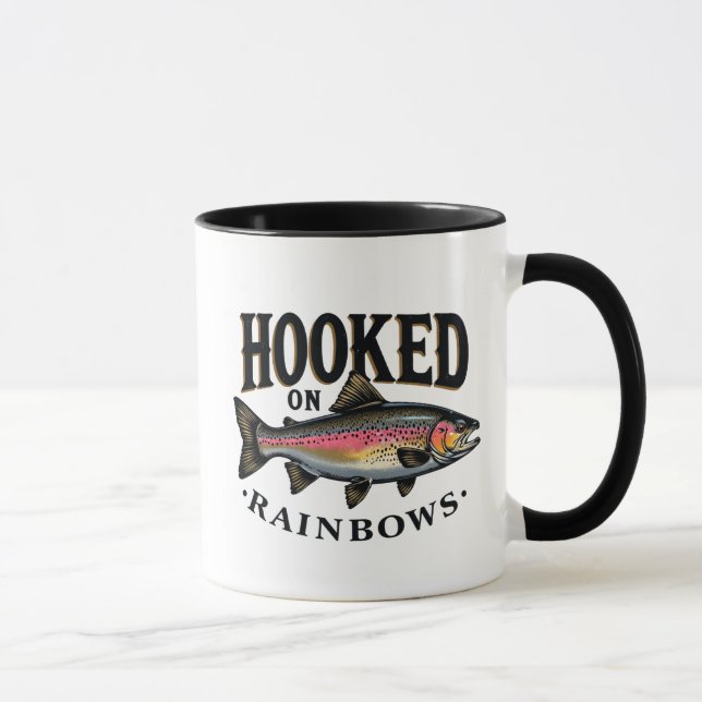 Taza Trucha de Arcoíris de Pesca Adictiva (Derecha)