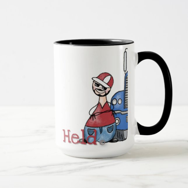 Taza Trucker Mug Held Punkt Kaffeetasse (Derecha)