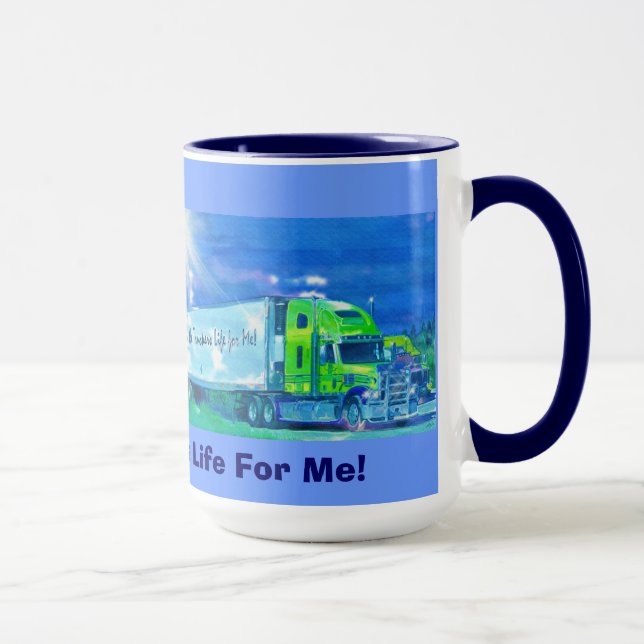 TAZA TRUCKERS GRANDES TRUCK STOP COFFEE MUGS (Derecha)