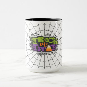 Taza Truco o trato con la web araña