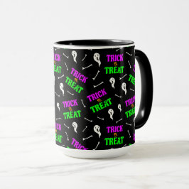 Taza Truco o trato de la bruja fantasma de Halloween