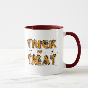 Taza Truco o trato - Mug de jengibre de dos lados