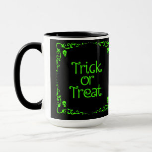 Taza Truco o trato verde delgado