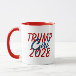 Taza Trump Chica 2028 con zapato de bandera