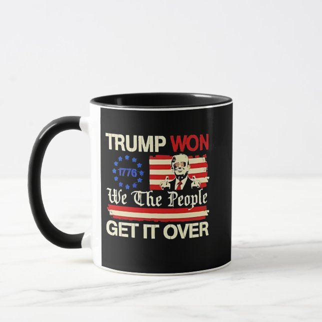 Taza Trump ganó nosotros, la gente, recuperamos la inse (Izquierda)