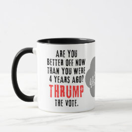 Taza Trump Mug: "Pregúntate a ti mismo"