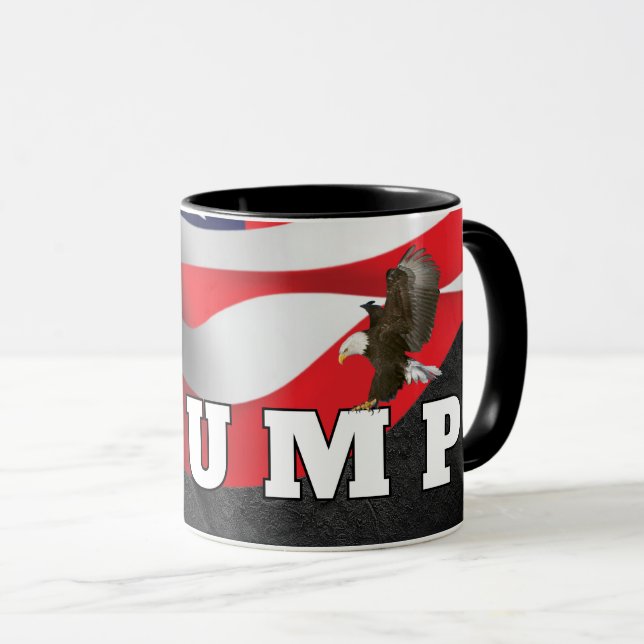 Taza Trump Texto con águila calva (Anverso derecho)