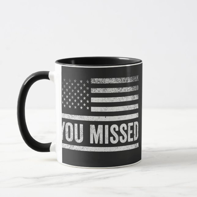 Taza Trump Vance Elections Navidades feos suéter (Izquierda)