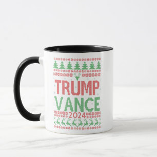Taza Trump Vance Elections Navidades feos suéter