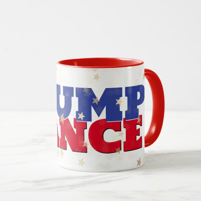 Taza TRUMP & VANCE Mensajes de texto sobre estrellas (Anverso derecho)