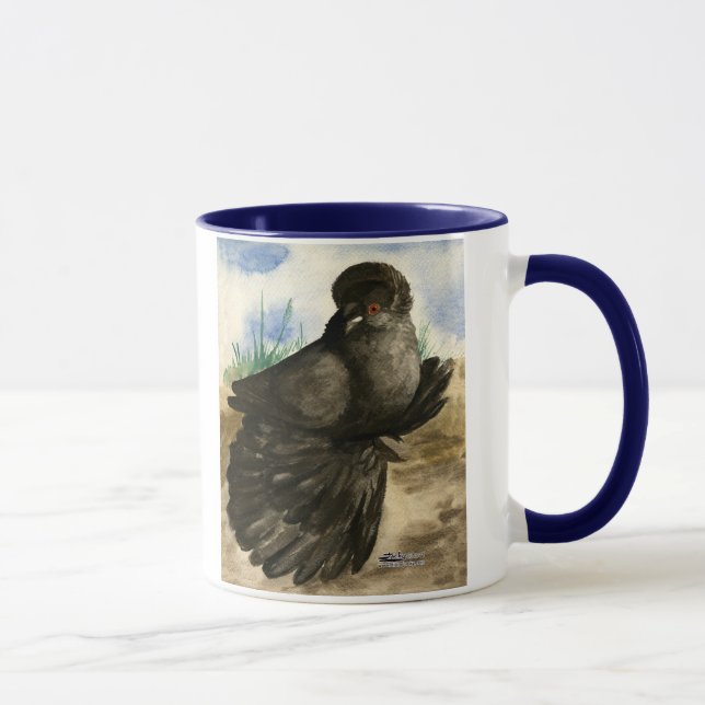 Taza Trumpeter inglés Dun Pigeon (Derecha)