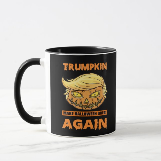 Taza Trumpkin hace que Halloween sea genial otra vez di (Izquierda)