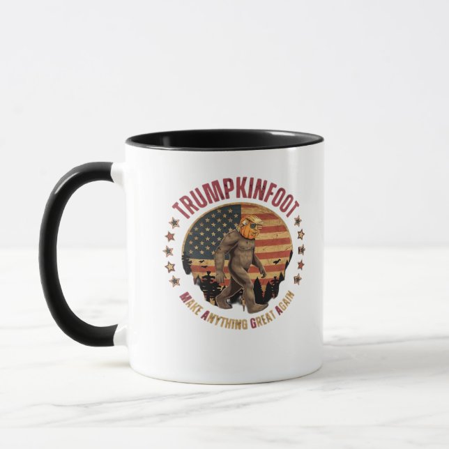 Taza Trumpkinfoot Bigfoot Trumpkin hace todo grande (Izquierda)