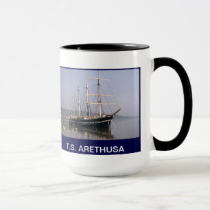 Taza TS Arethusa amarrado en el Medway