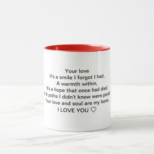 Taza Tu amor es la mugre (Centro)
