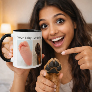 Taza Tu Bebé vs Mi Cachorro Pata Meme
