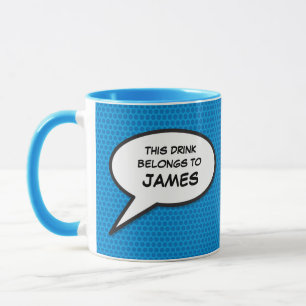 Taza Tu discurso de mensaje burbuja libro de cómics ret