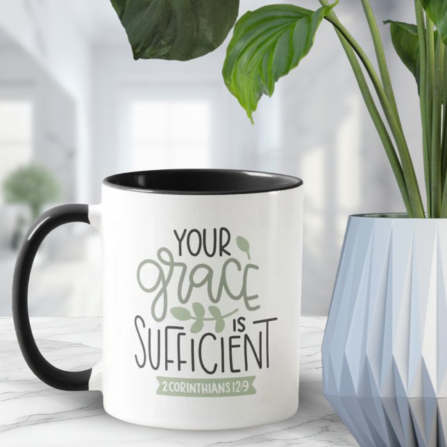 Taza Tu Gracia Es Suficiente Biblia Verse Gift (Your Grace Is Sufficient Bible Verse Gift Mug)