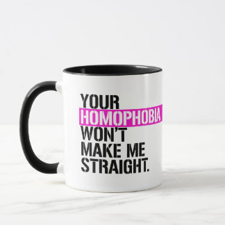 Taza Tu homofobia no me hará recto