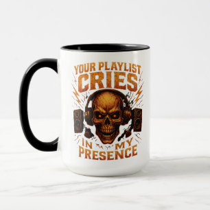 Taza Tu lista de reproducción llora música de auricular